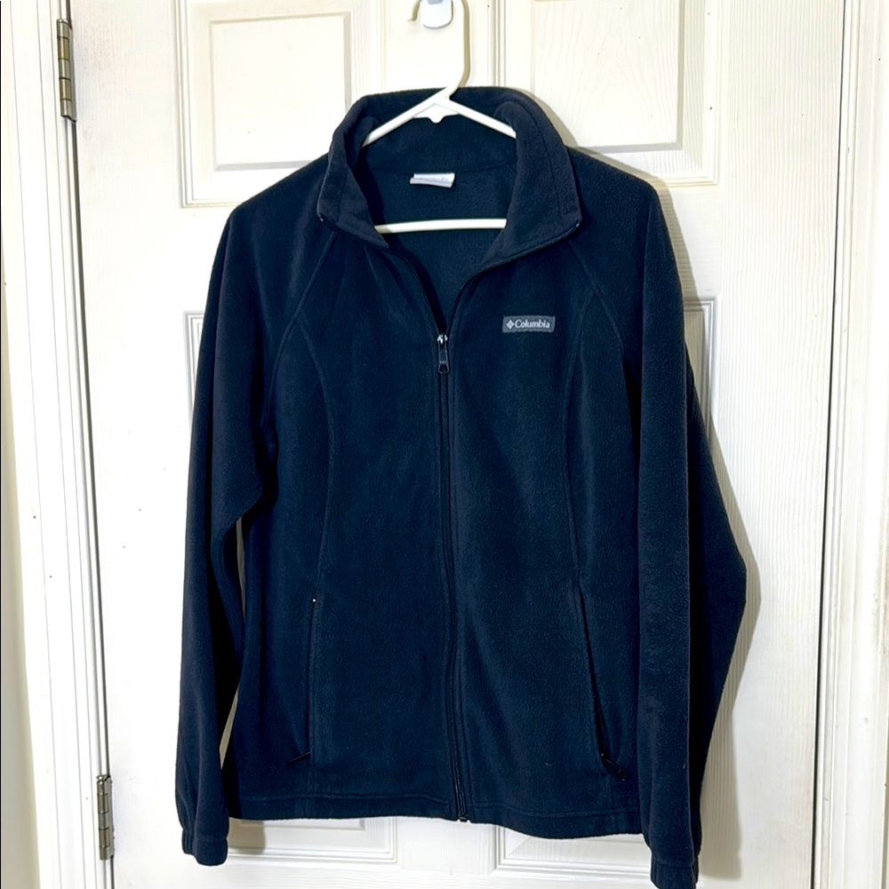 Women’s Columbia Fleece Jacket Charcoal Gray Size Large